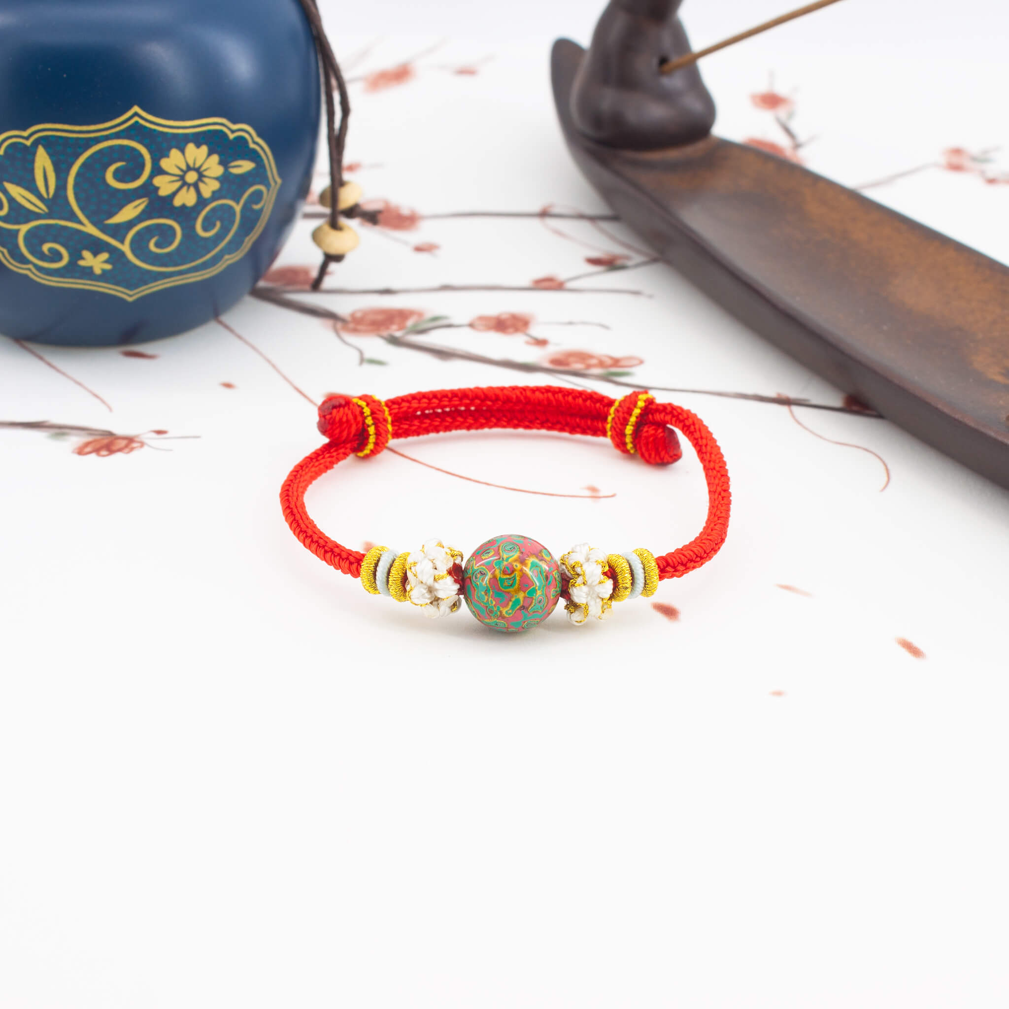 Urushi Amulet Bracelet - Lucky knot