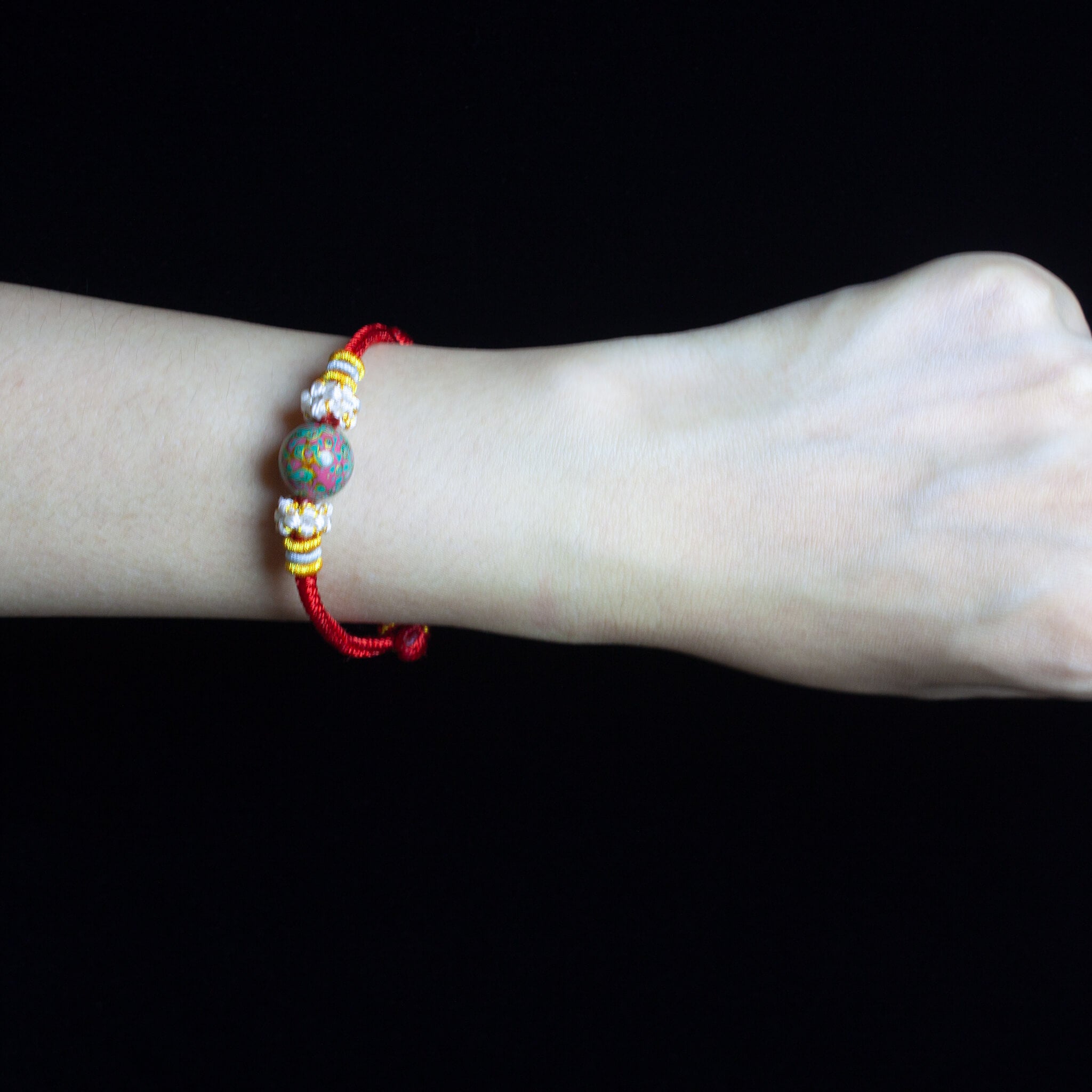 Urushi Amulet Bracelet - Lucky knot