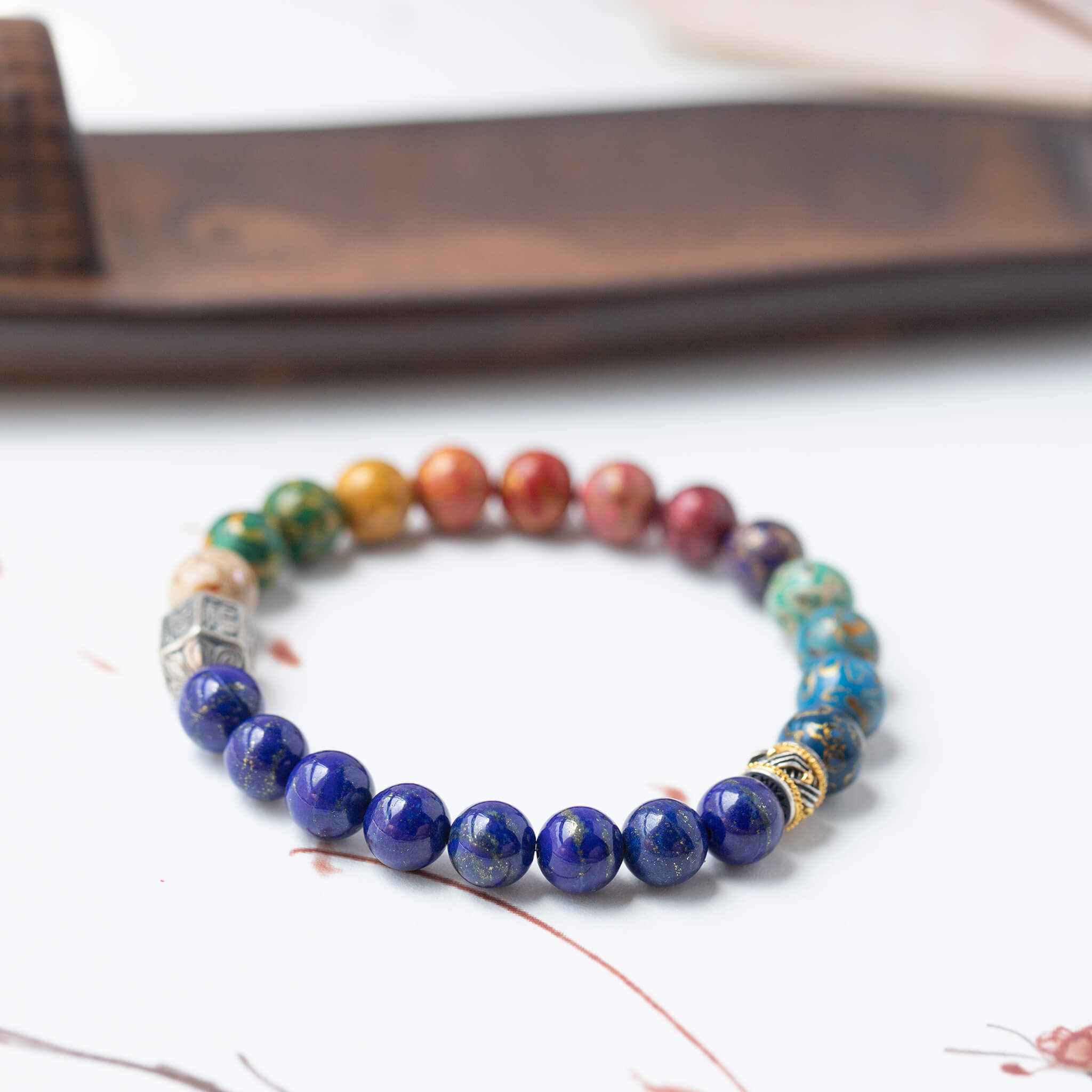 Urushi Heirloom Bracelet – Spectrum of Dreams(8mm)