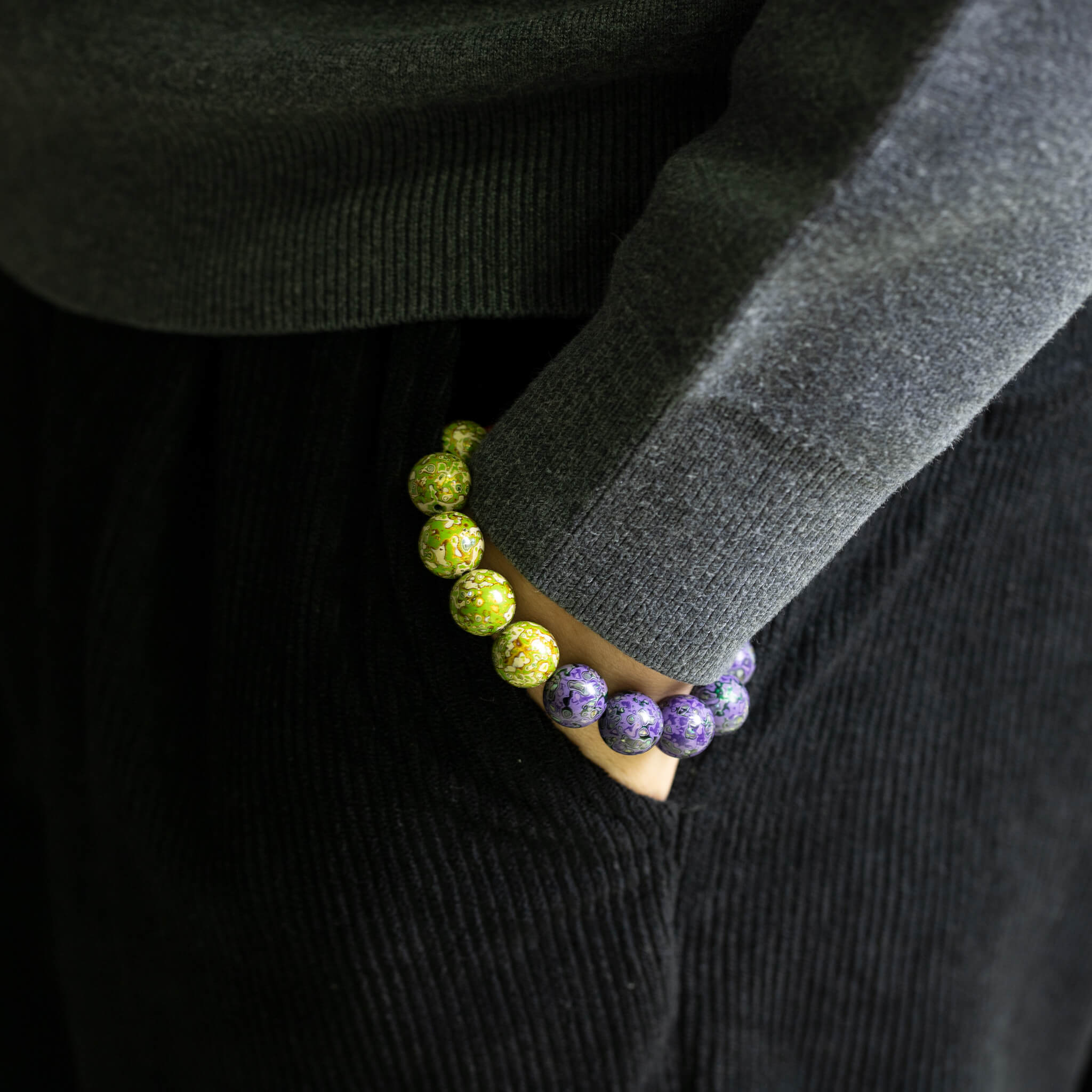 Urushi Heirloom Bracelet – Trio of Radiance(12mm)