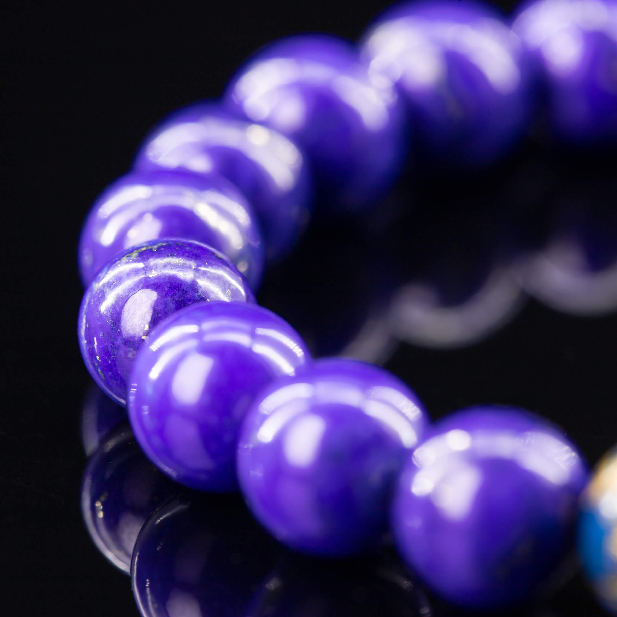 Urushi Gemstone Bracelet – Elemental Harmony(8mm)