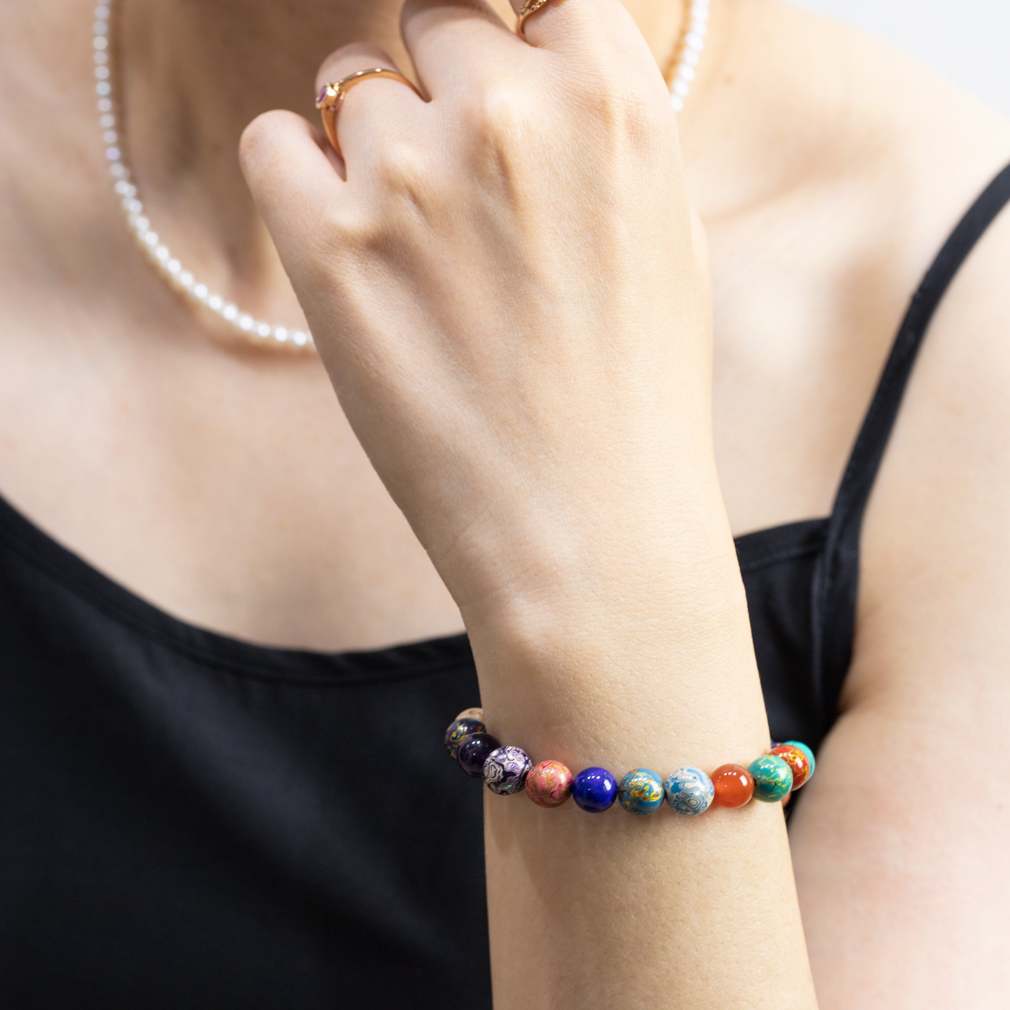 Rainbow Charm Bracelet Ⅱ(8mm)