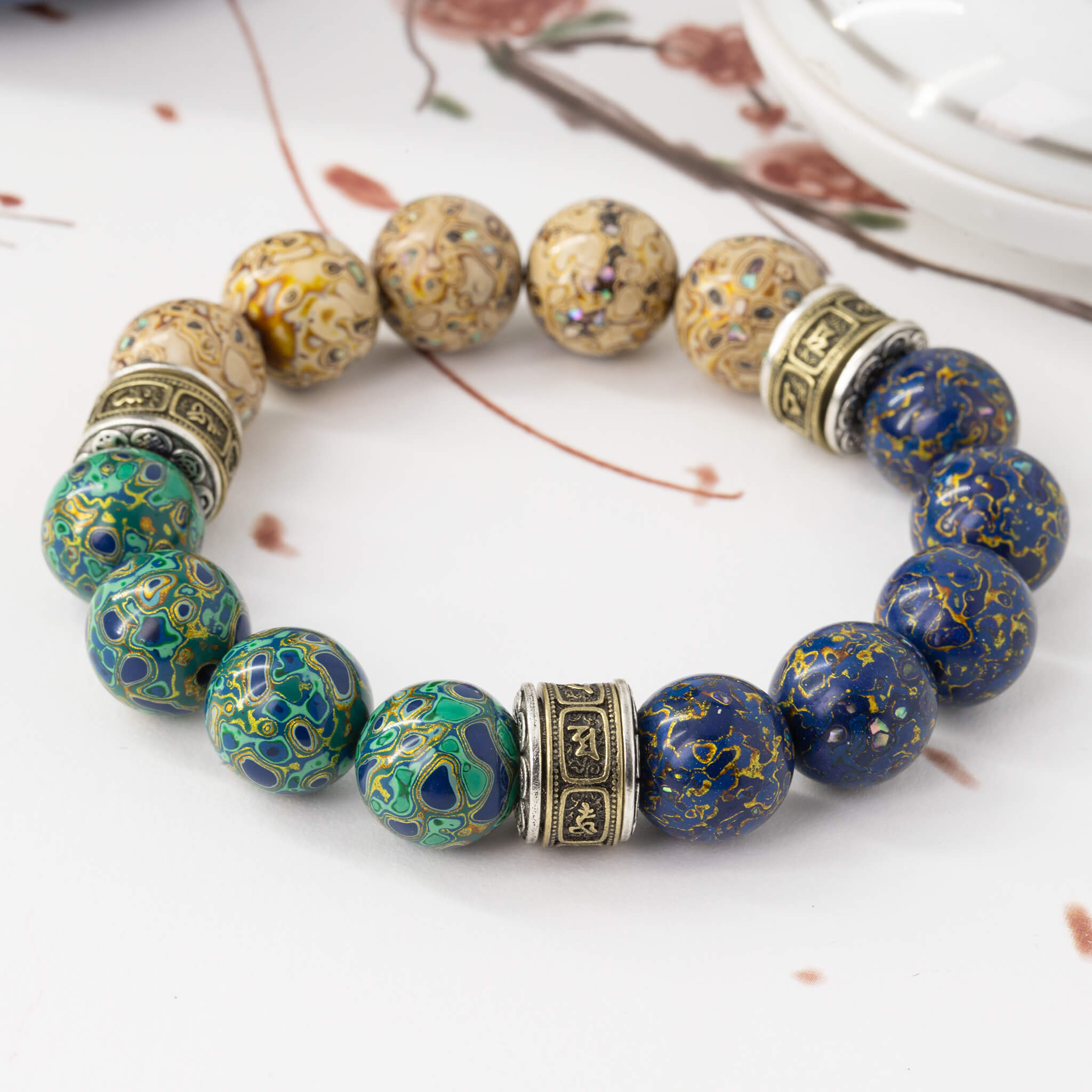 Urushi Heirloom Bracelet – Trio of Radiance Ⅳ(12mm)