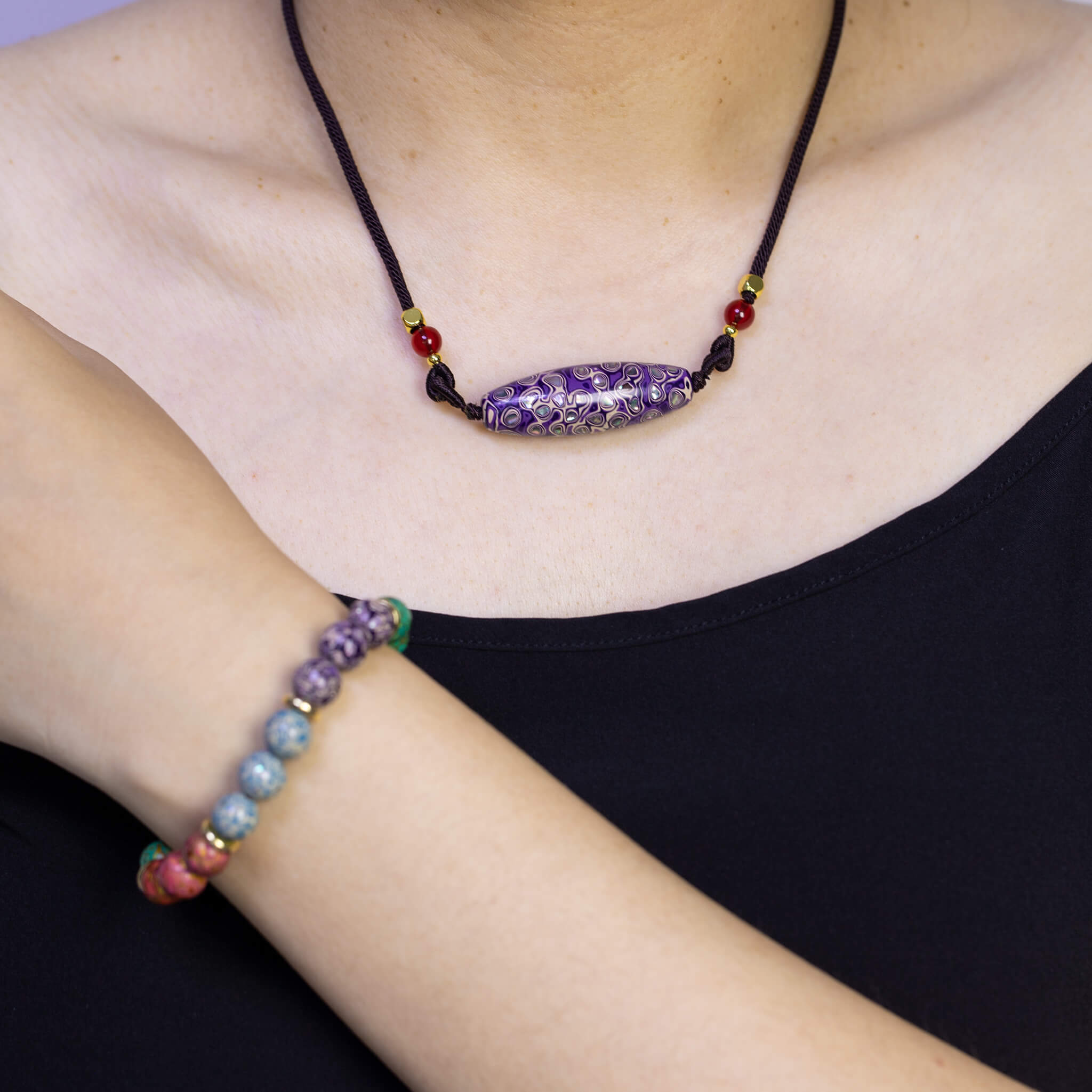 Urushi Pendant - Mystic Dzi