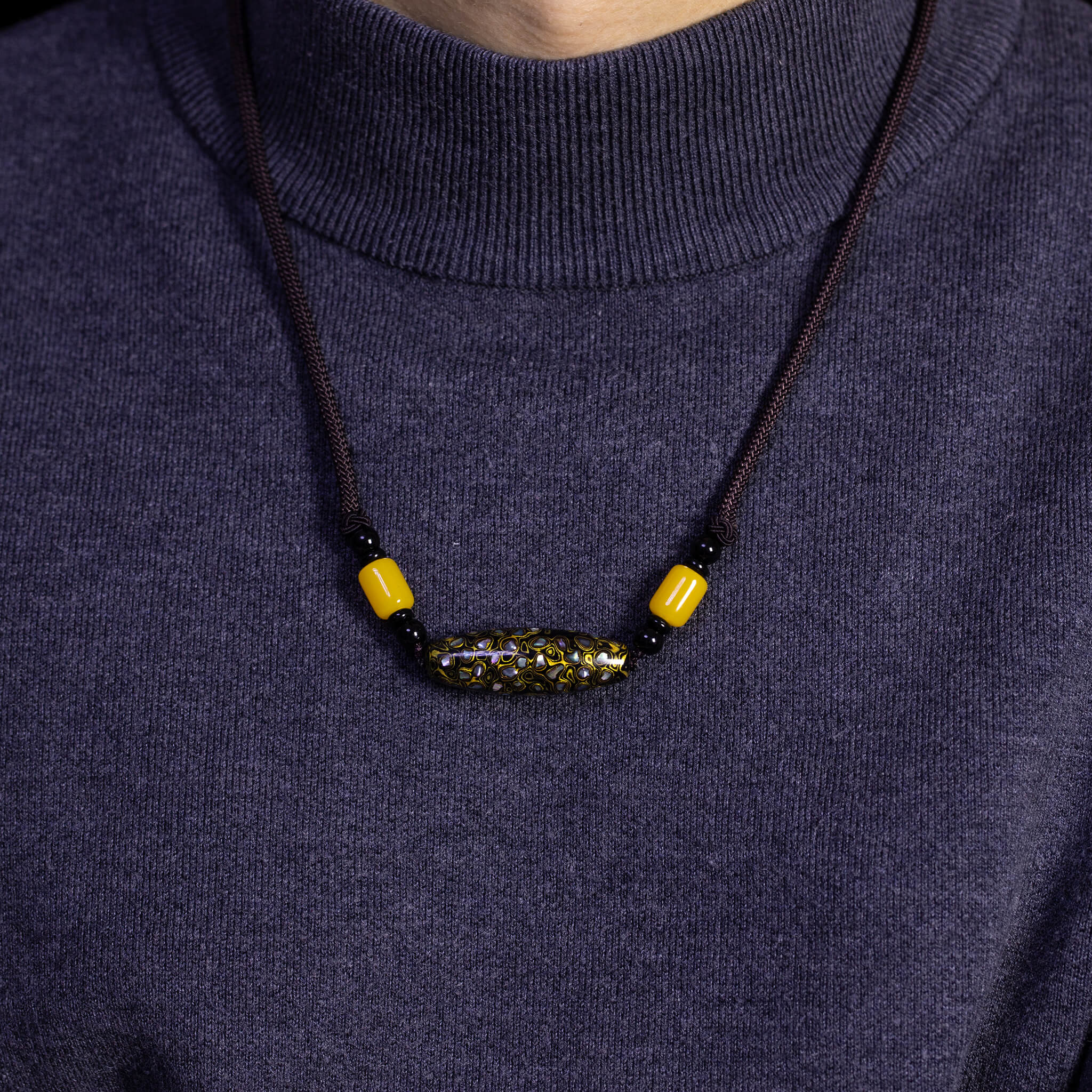Urushi Pendant - Mystic Dzi