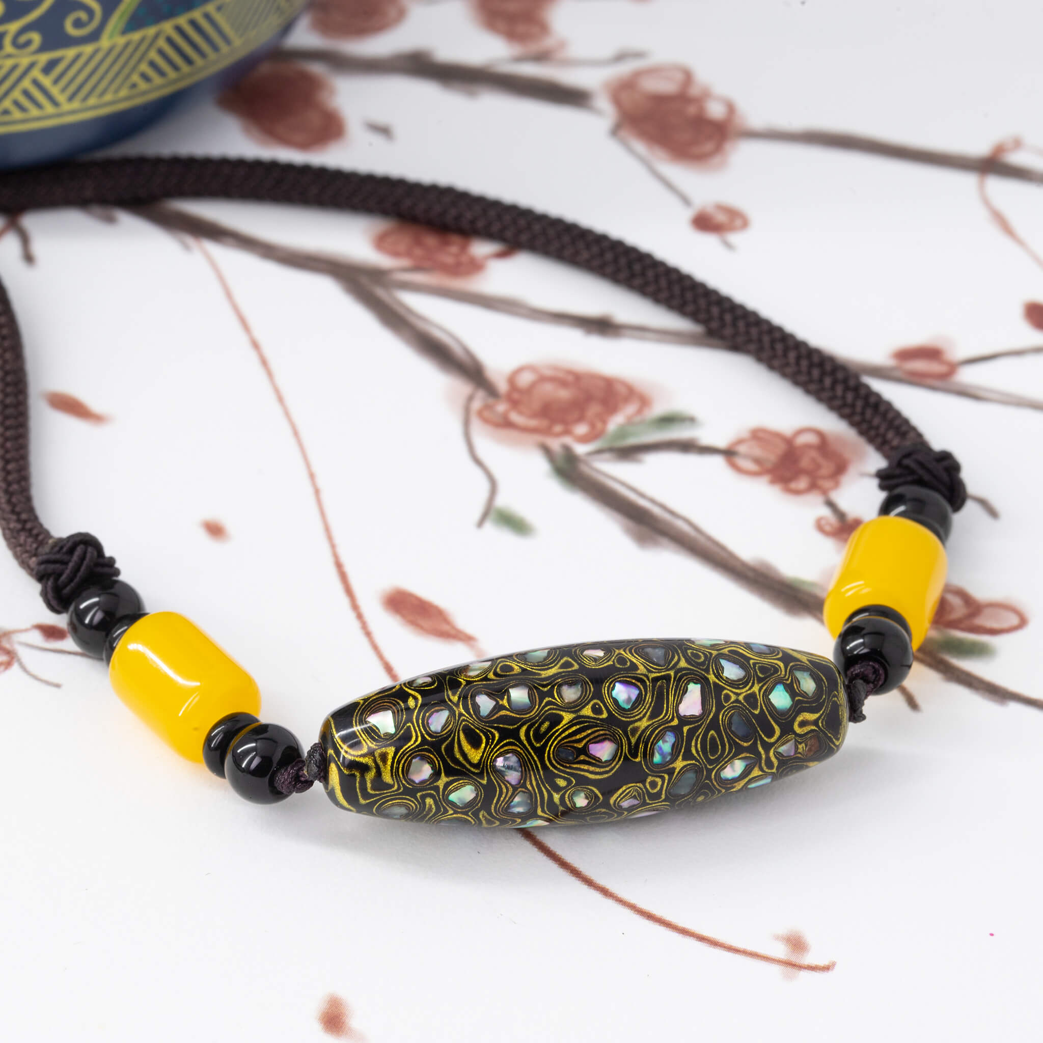 Urushi Pendant - Mystic Dzi