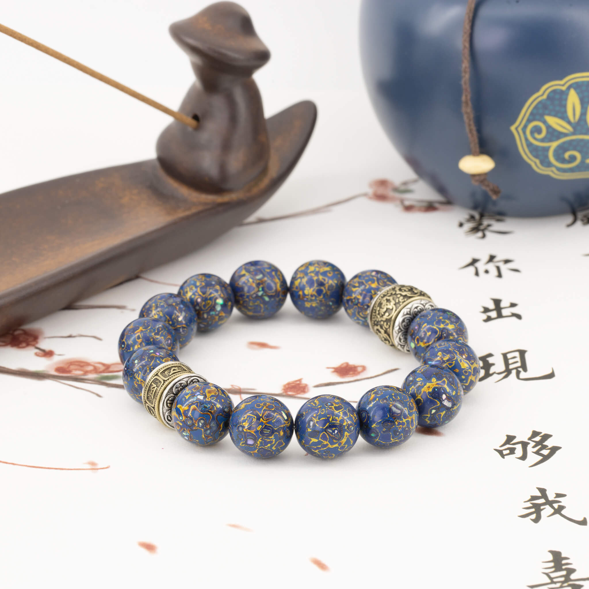 Urushi Heirloom Bracelet - Celestial Deep(12mm)