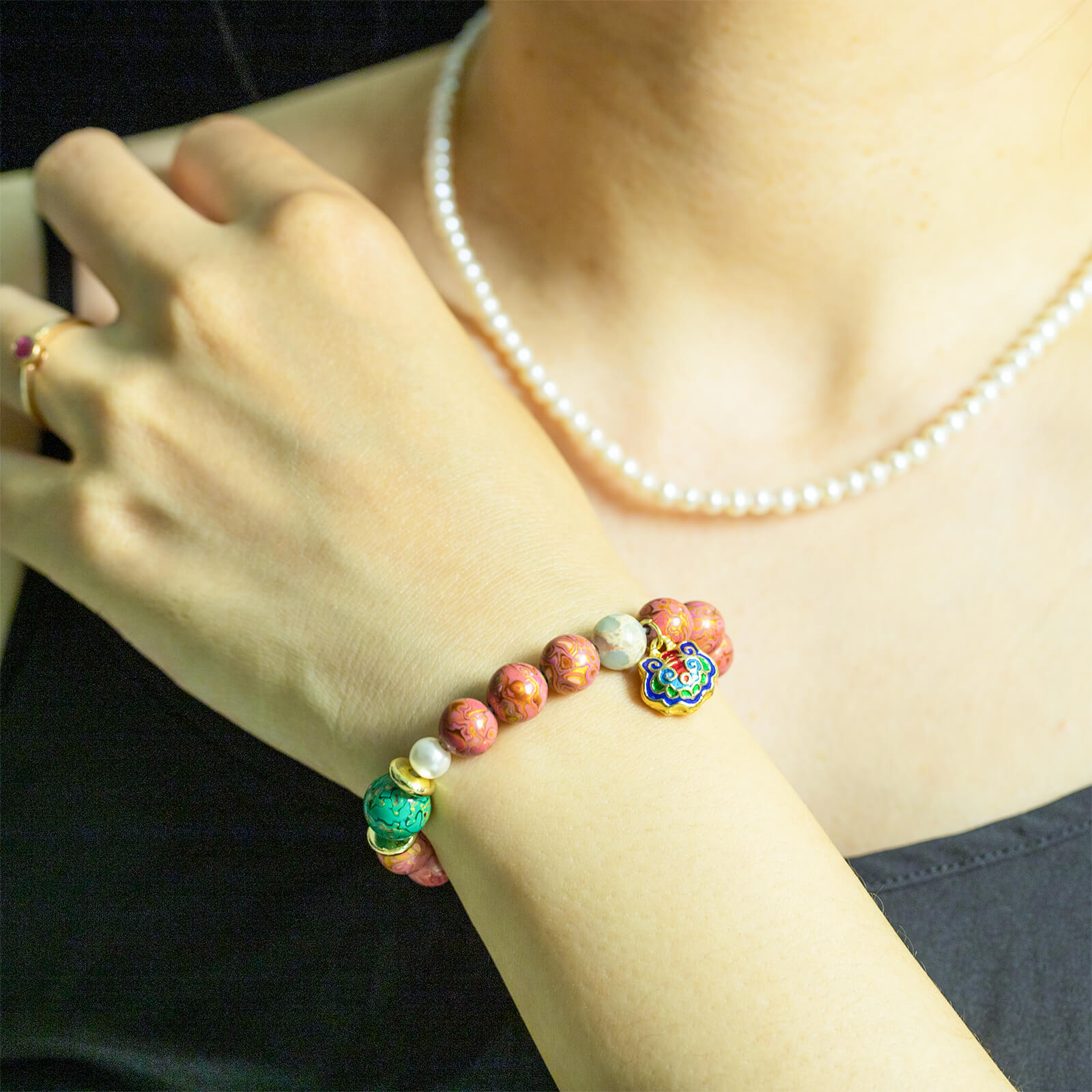 Urushi Heirloom Bracelet - Blossom Edition(8mm)