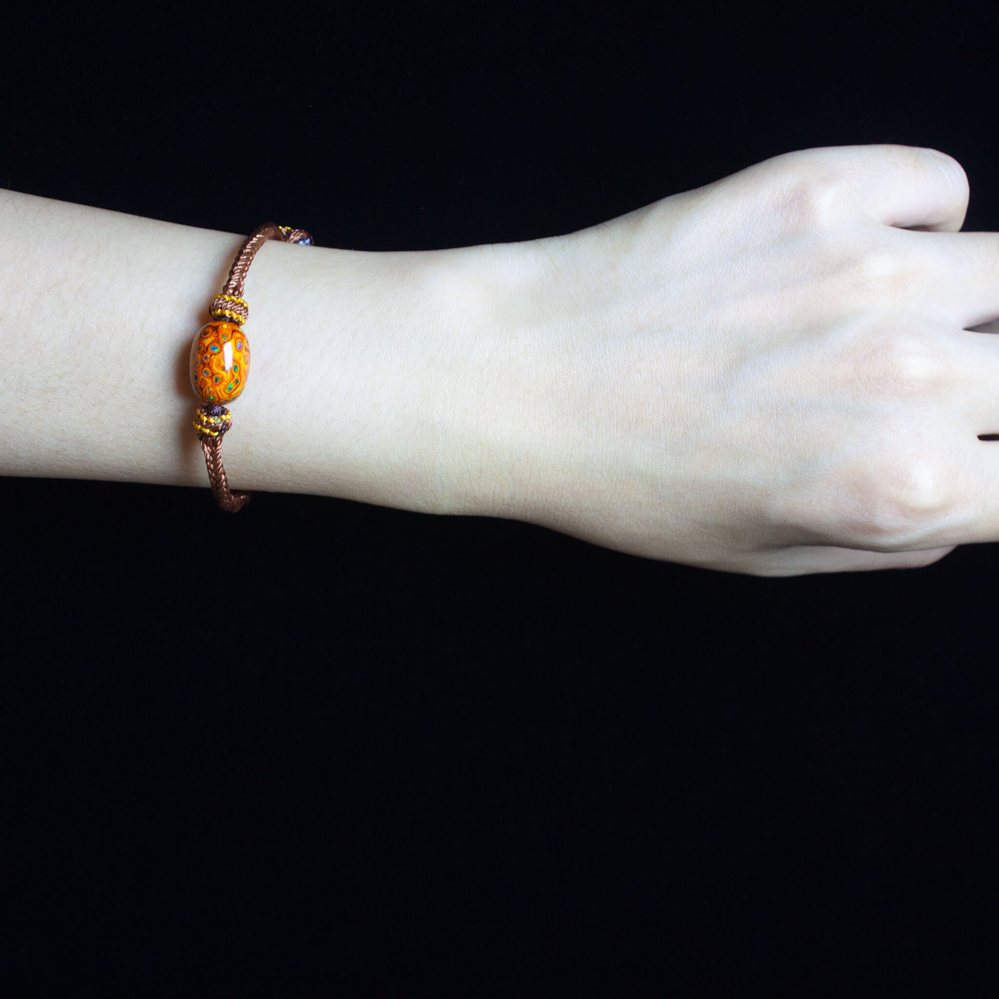 Urushi Amulet Bracelet - Lucky knot