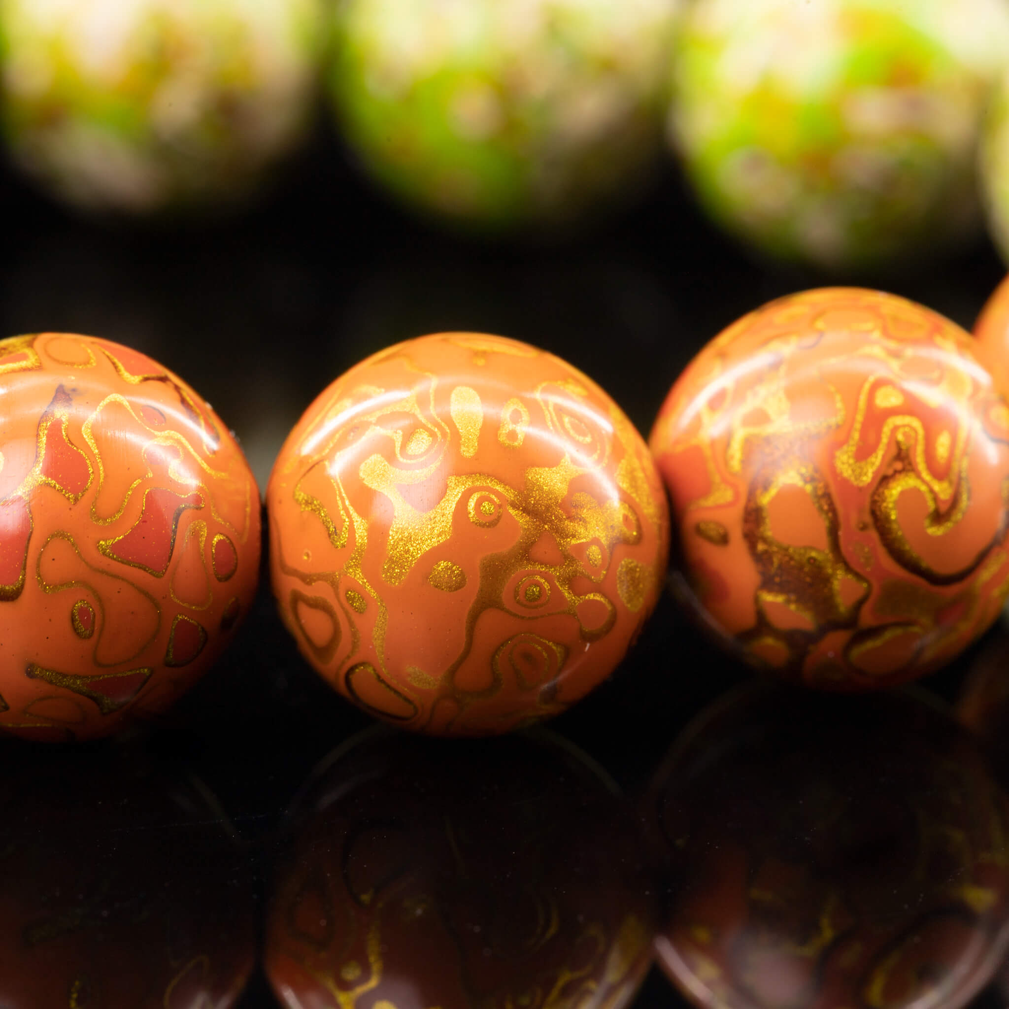 Urushi Heirloom Bracelet – Trio of Radiance（12mm）
