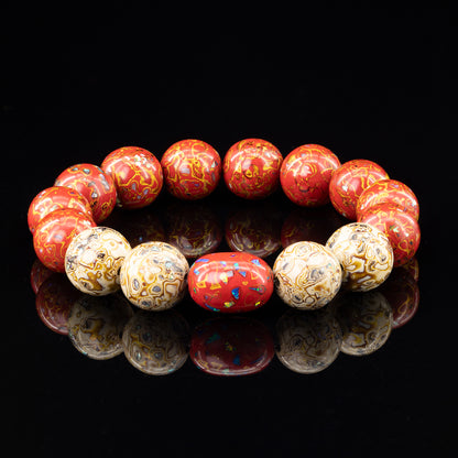 Crimson Elegance Bracelet（12mm）