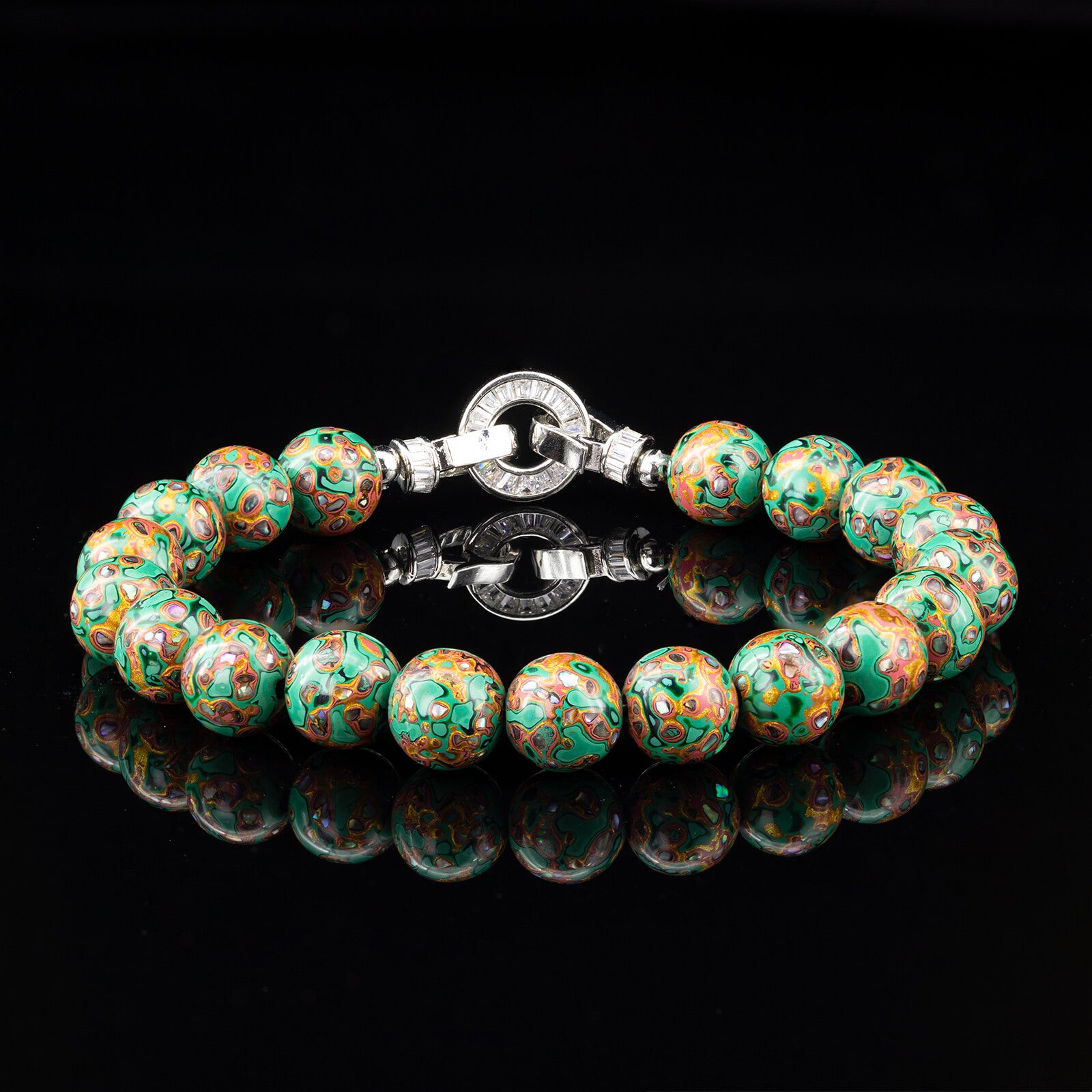 Urushi Heirloom Bracelet – Verdant Edition（8mm）