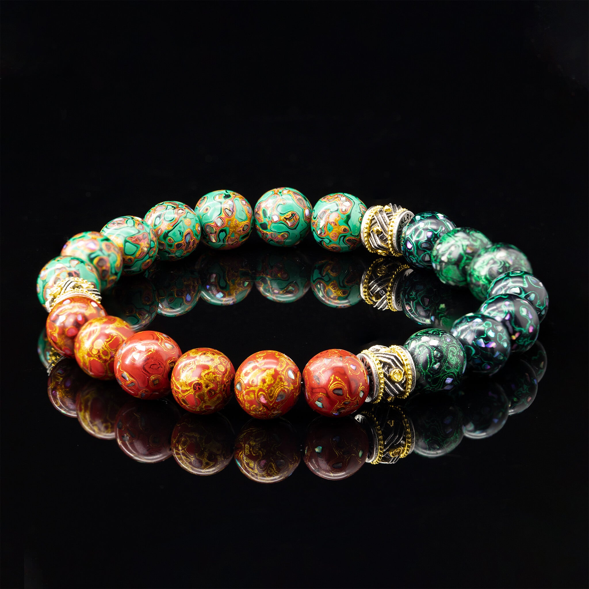 Urushi Heirloom Bracelet – Trio of Radiance Ⅲ（8mm）
