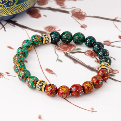 Urushi Heirloom Bracelet – Trio of Radiance Ⅲ（8mm）