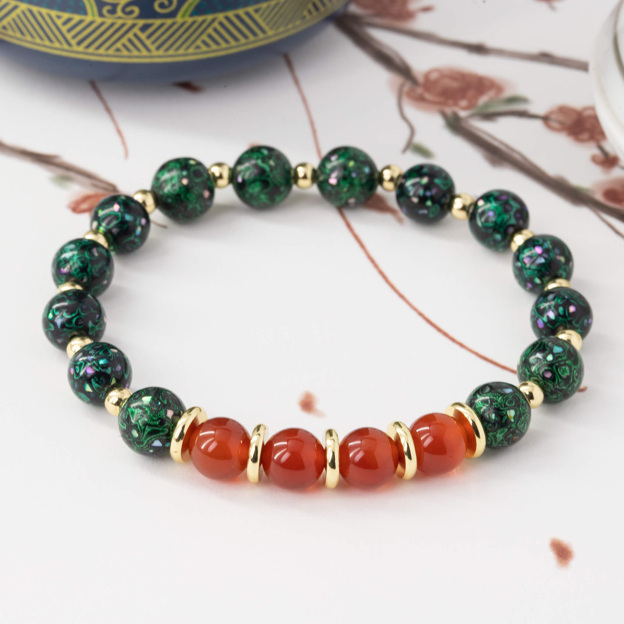 Urushi Heirloom Bracelet – Mystic Grove Ⅲ（8mm）