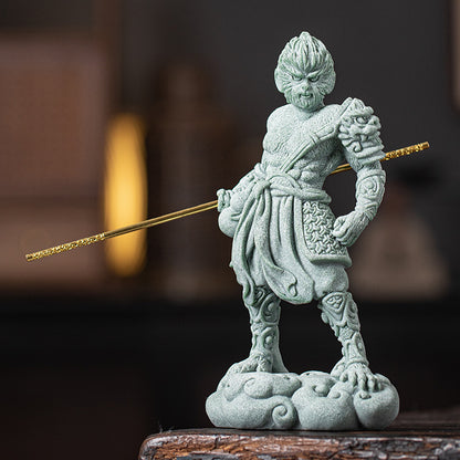 Wukong esculpido: el guardián de piedra