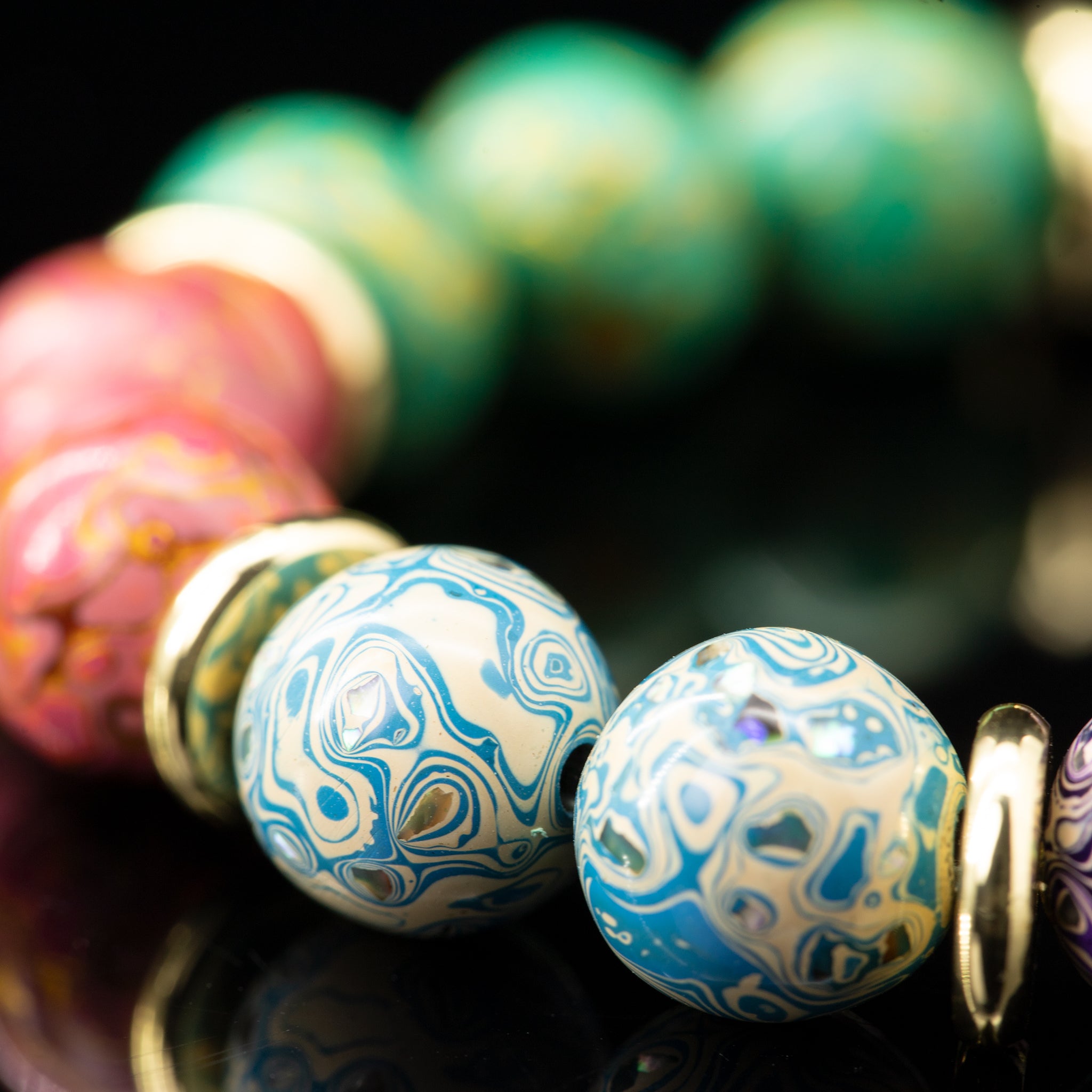 Colorful Whirl Bracelet（8mm）