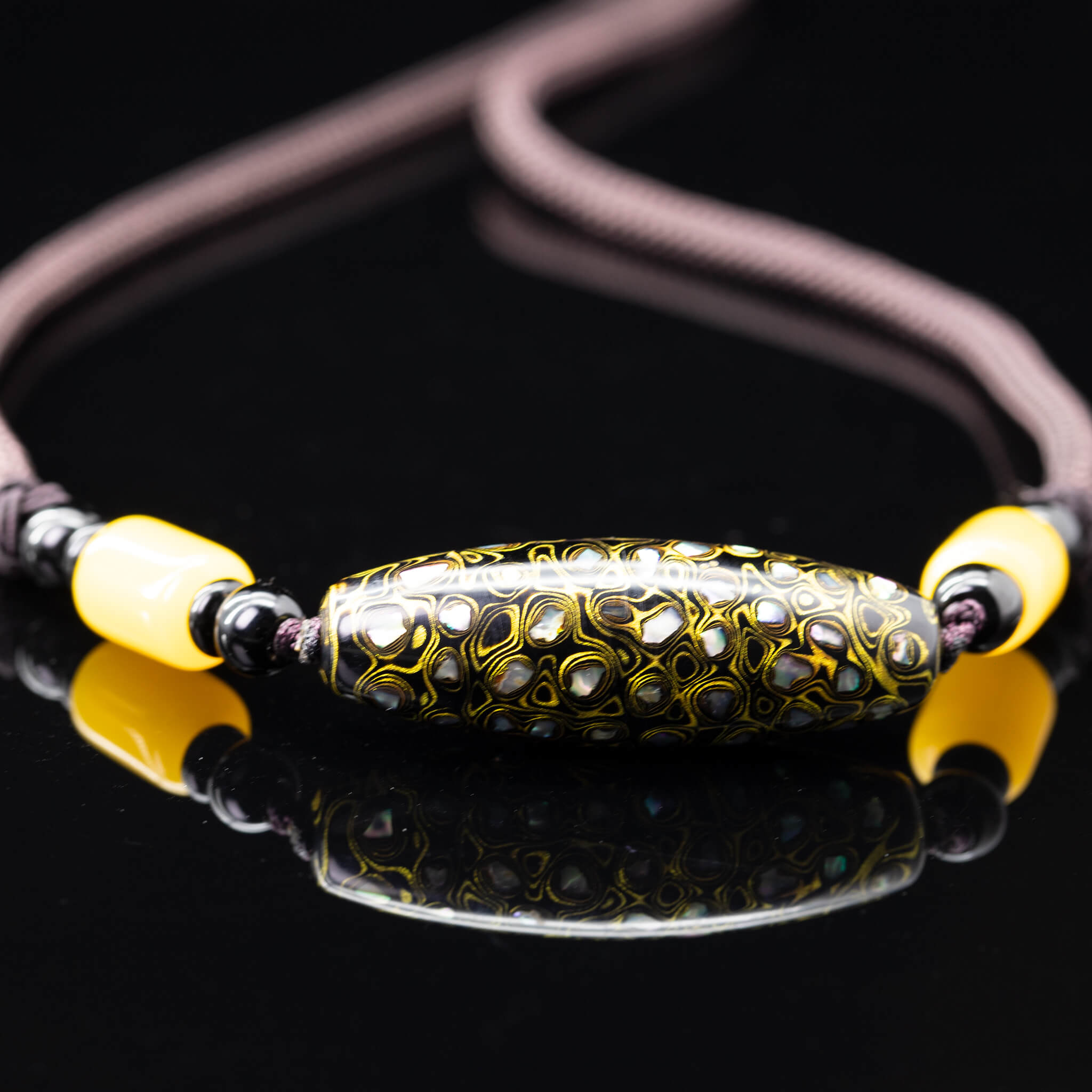 Urushi Pendant - Mystic Dzi