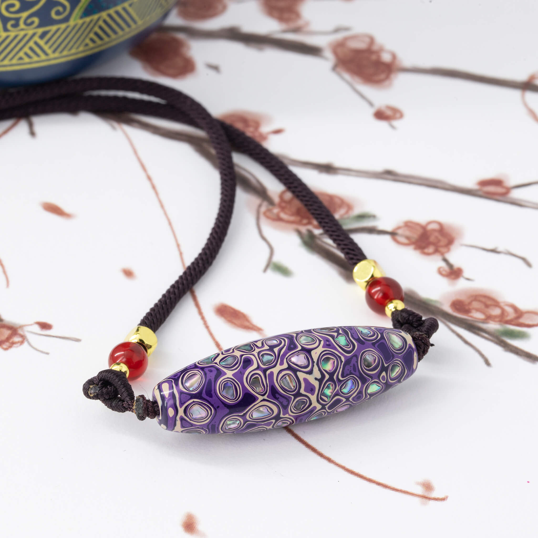 Urushi Pendant - Mystic Dzi