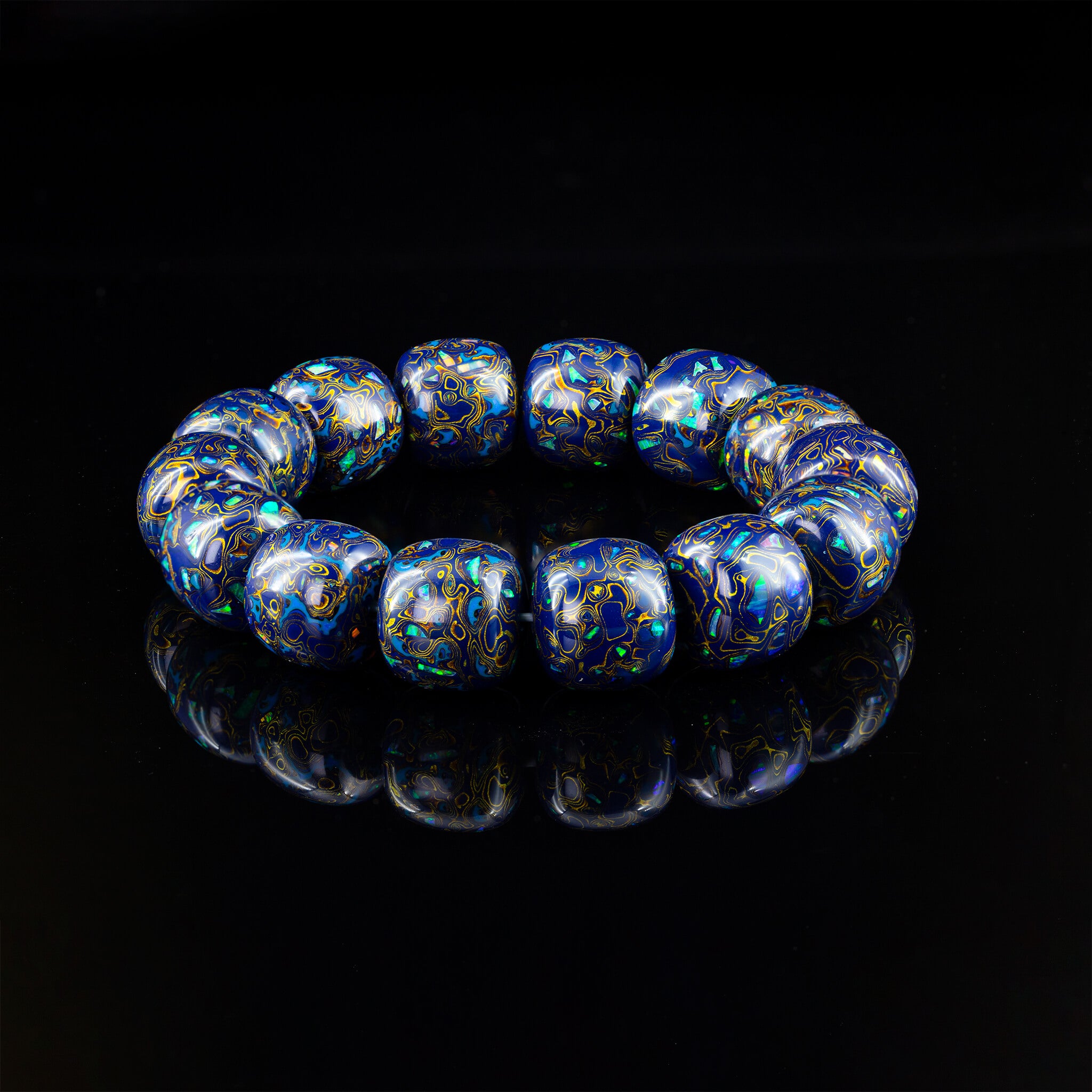 Urushi Heirloom Bracelet  –  Oceanic Dream（15mm）
