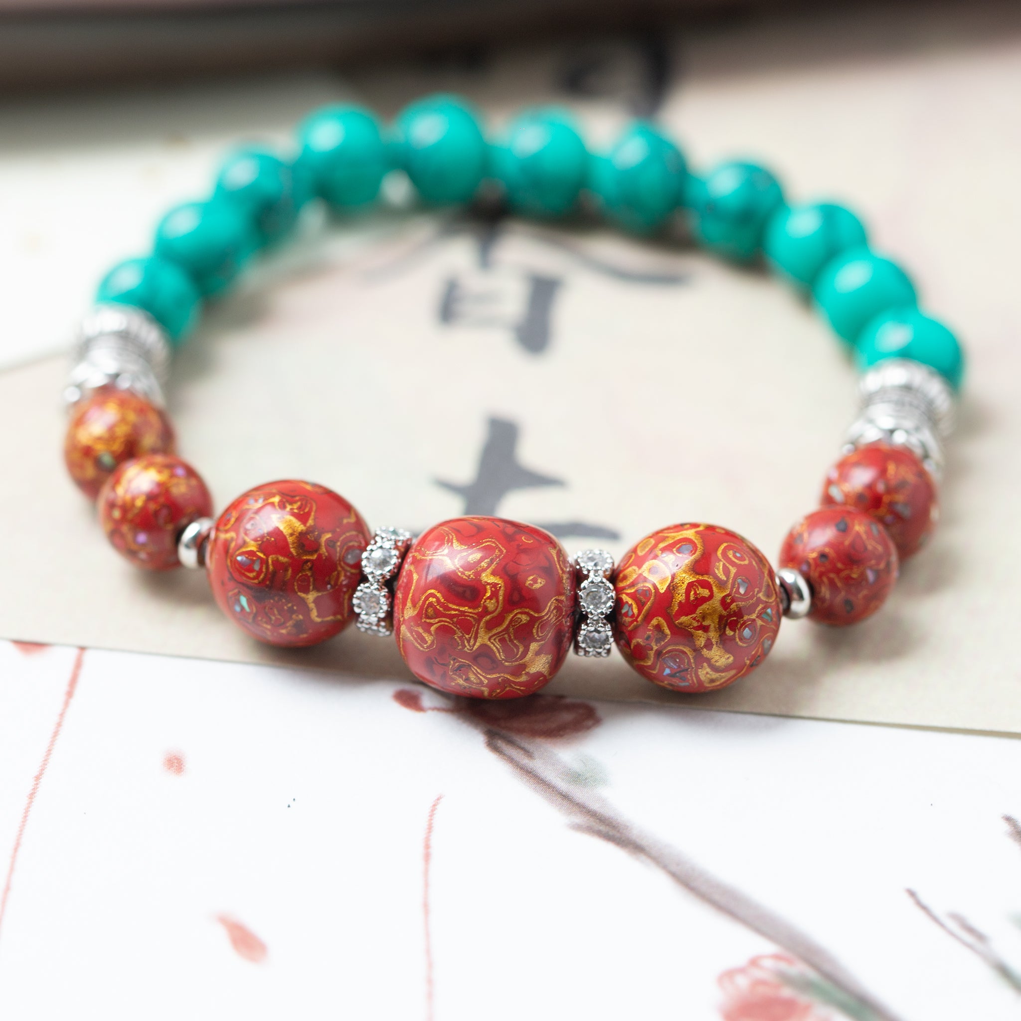 Turquoise Sunrise Bracelet（8mm）