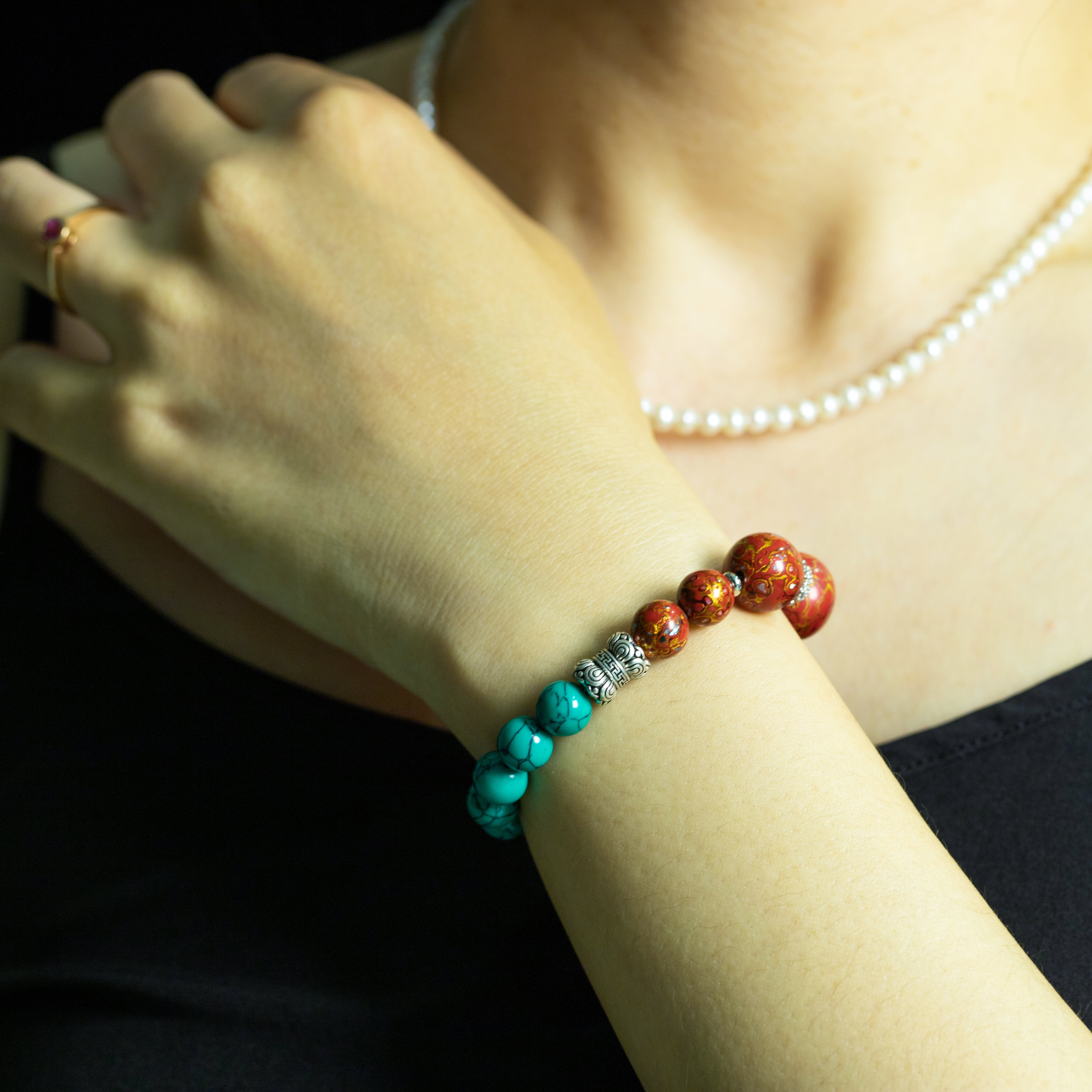 Turquoise Sunrise Bracelet（8mm）