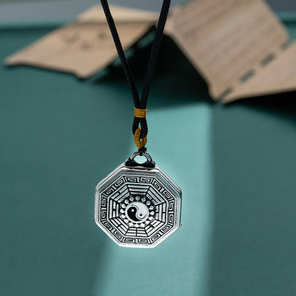 Bagua Amulet Necklace – Feng Shui Protection Pendant designed to balance energy and bring good luck