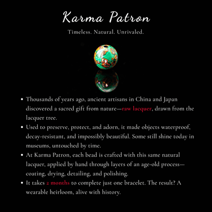 Urushi Heirloom Bracelet – Verdant Edition（8mm）