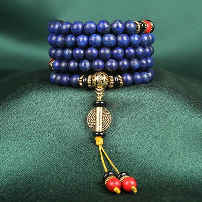 Tibetan Lapis Lazuli bracelet with positive energy and healing properties