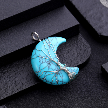 Turquoise-moon-tree-of-life-pendant