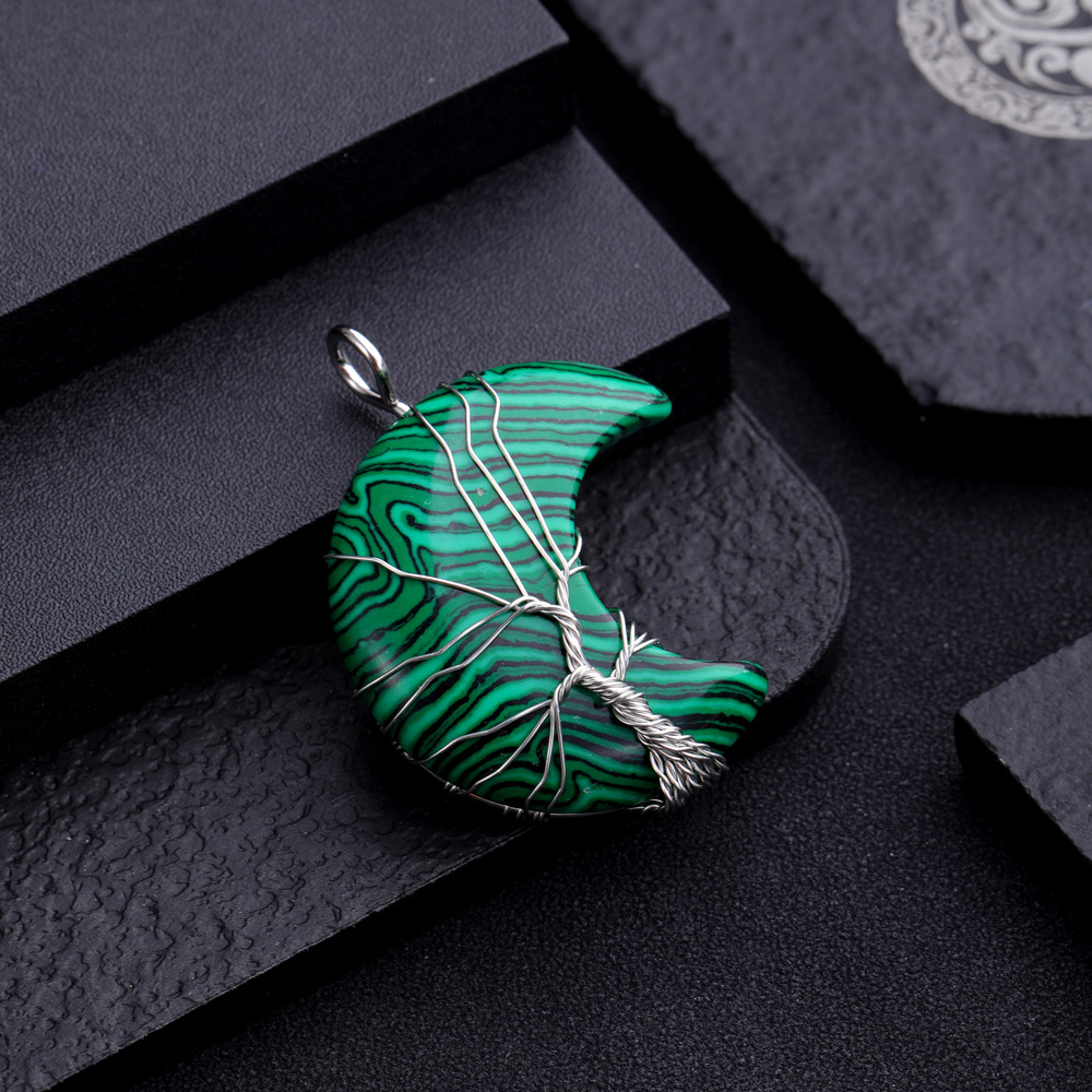 malachite pendant