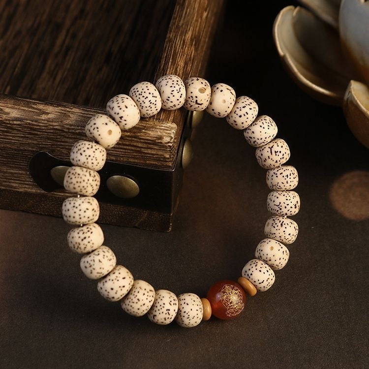 Bodhi beads meditation bracelet designed to enhance spiritual focus and protection.