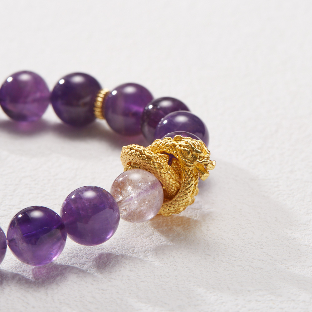 Dragon’s Fortune Amethyst Bracelet – Wealth and Good Luck Symbolism in Detail