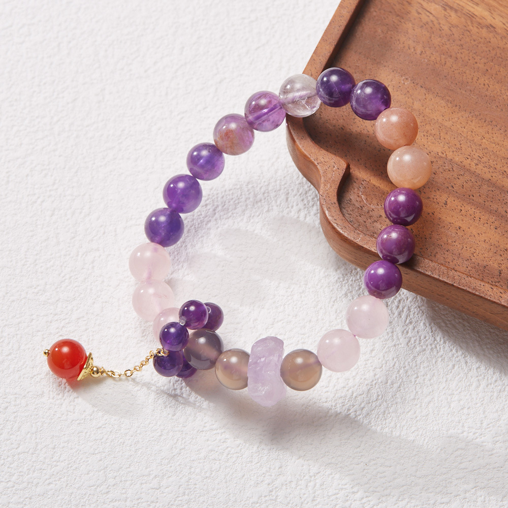 Purple Blaze Amethyst Bracelet – Elegant Design with Powerful Wealth Energy