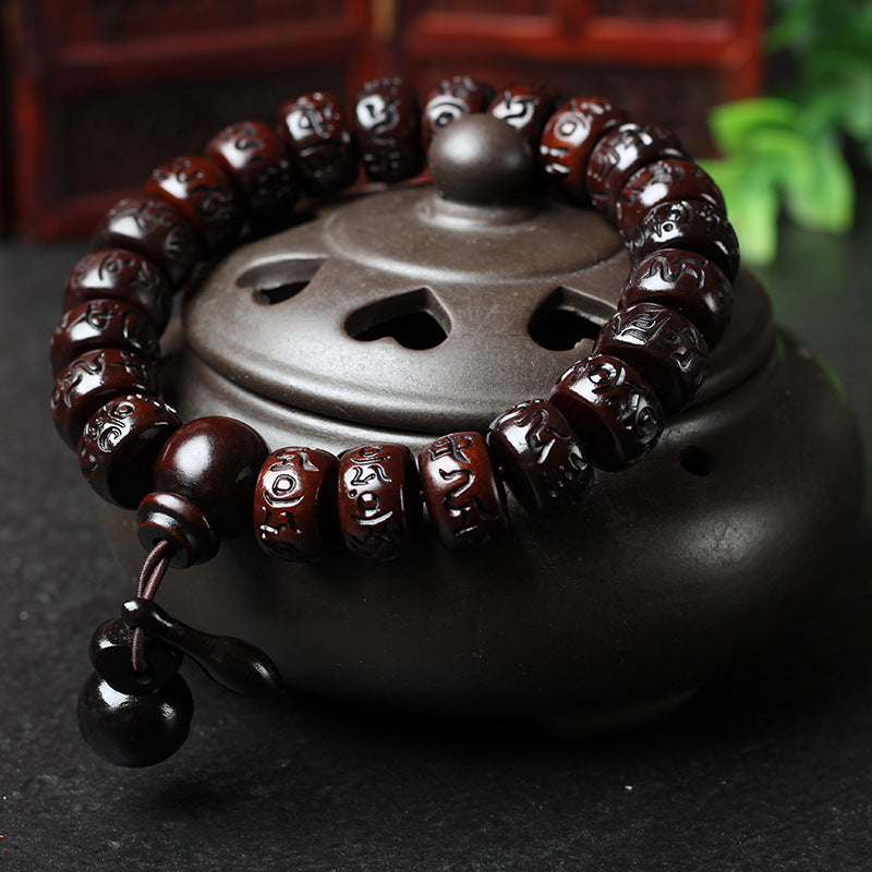 hunderwood Bracelet with natural Lightning Strike Wood beads, offering protection and balance