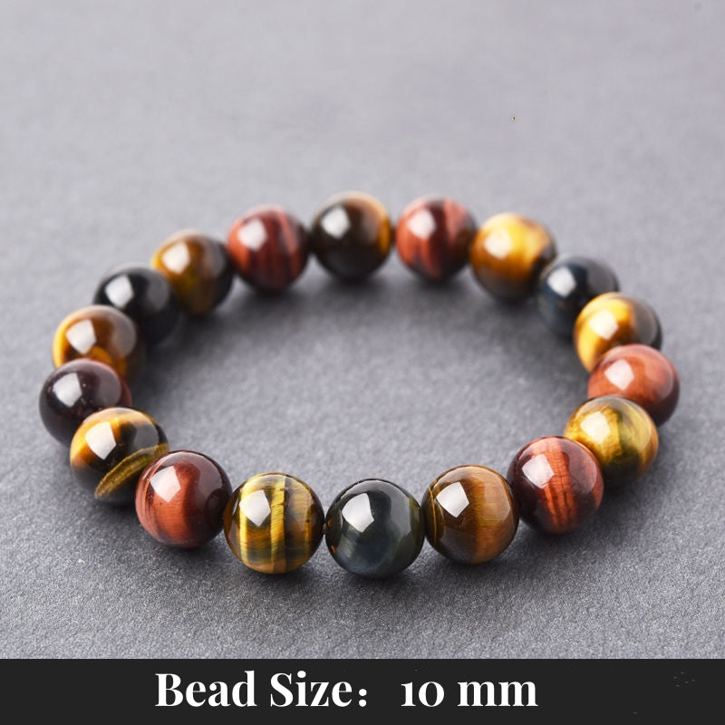 Natural Tiger Eye Positive Protection Bracelet with 10mm beads