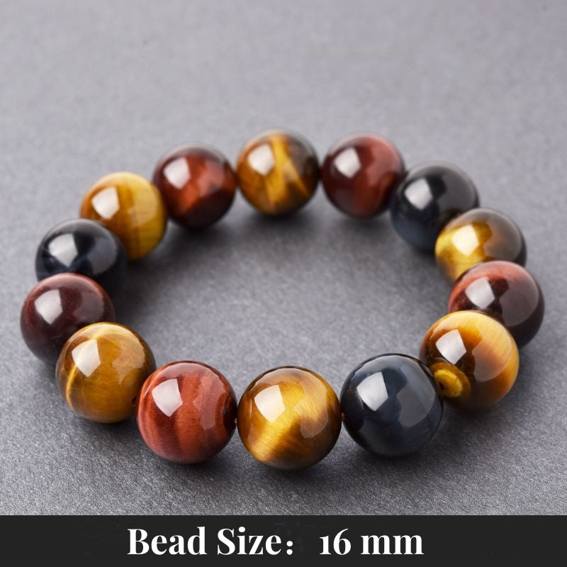 Natural Tiger Eye Positive Protection Bracelet with 16mm beads