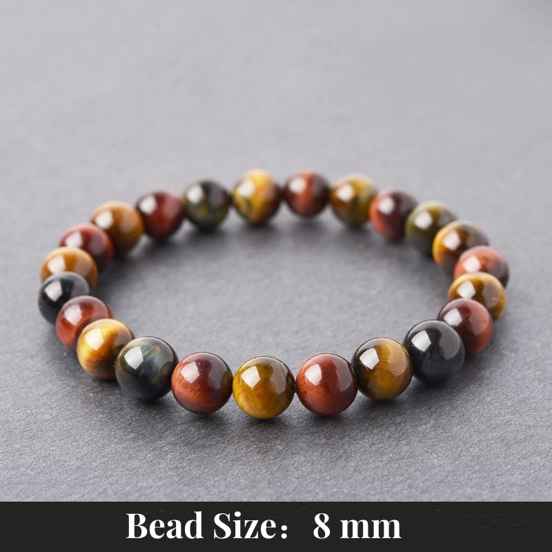 Natural Tiger Eye Positive Protection Bracelet with 8mm beads