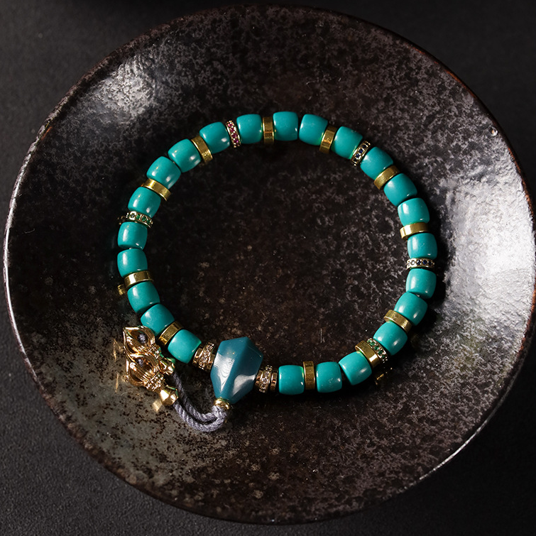 Turquoise Lucky Bracelet, designed to attract good fortune and balance